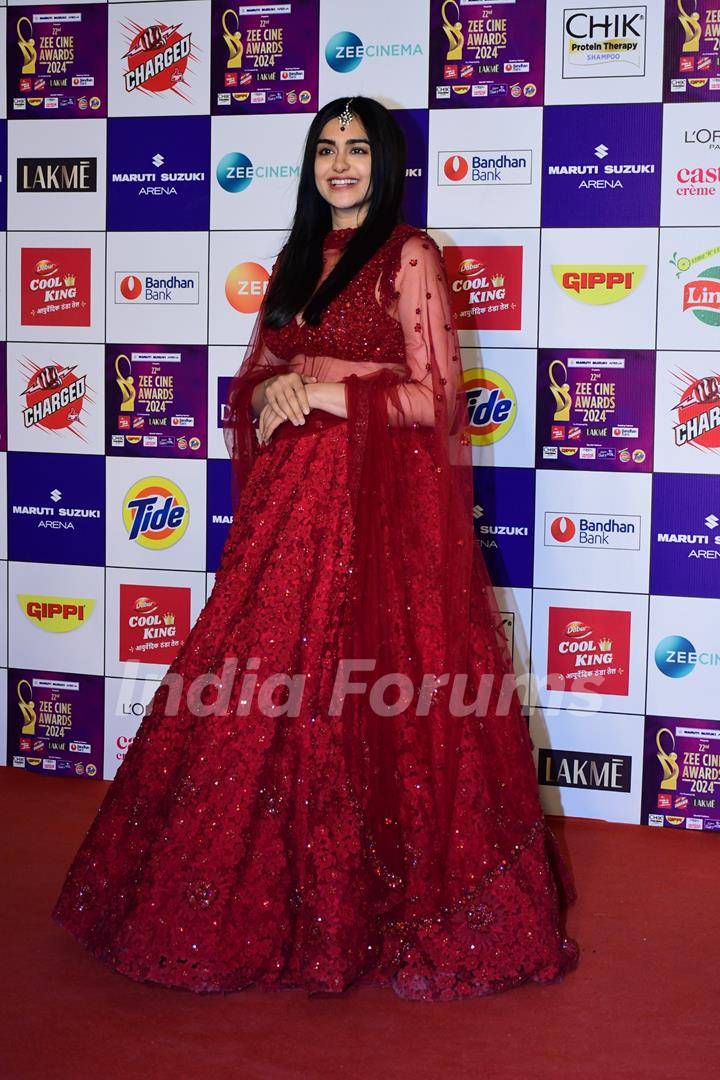 Adah Sharma snapped at at Zee Cine Awards 2024