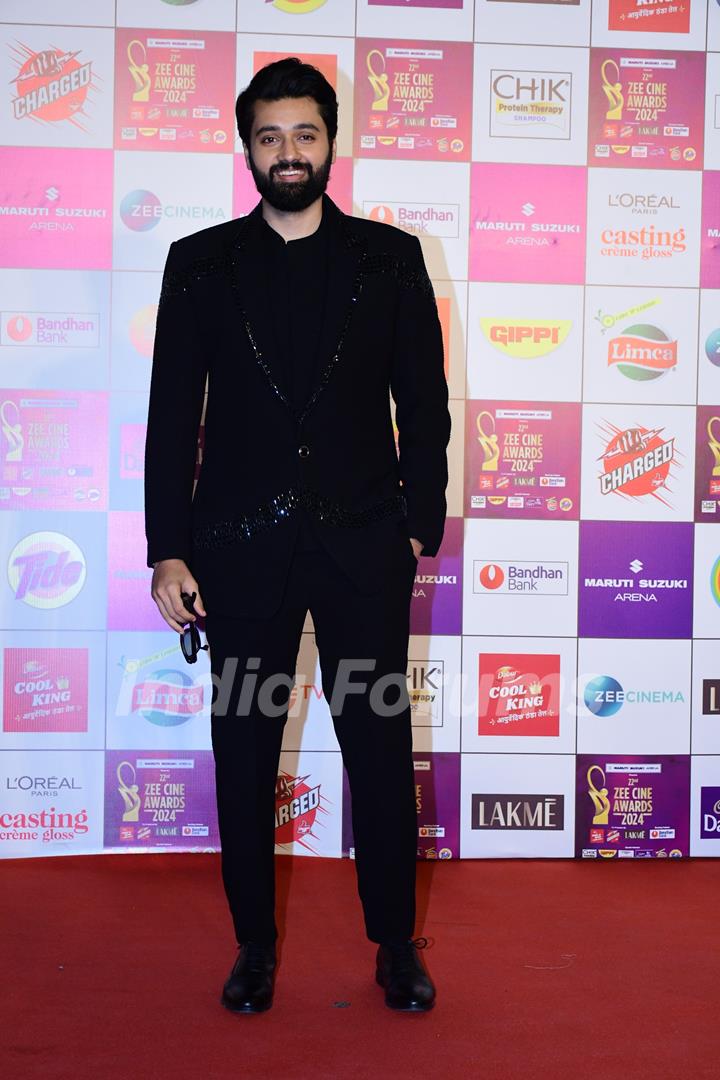 Utkarsh Sharma snapped at at Zee Cine Awards 2024