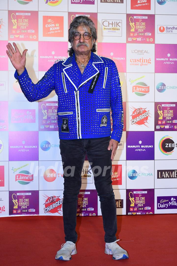 Shakti Kapoor snapped at at Zee Cine Awards 2024