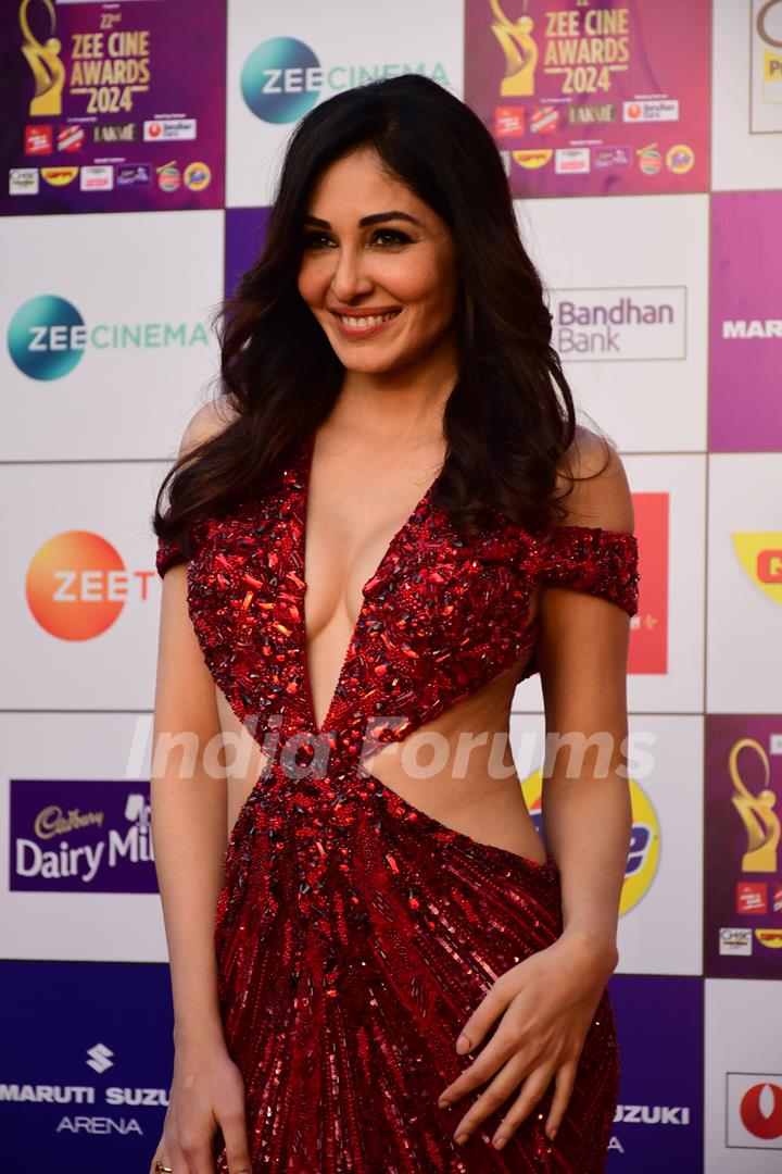 Pooja Chopra snapped at at Zee Cine Awards 2024