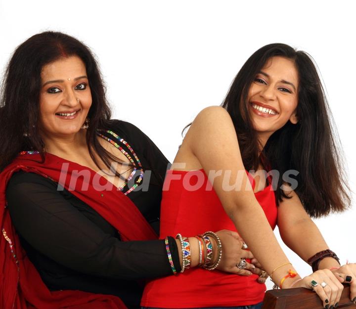 Apara Mehta with her daughter