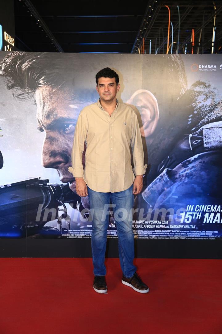 Siddharth Roy Kapur snapped on the premiere of Yodha