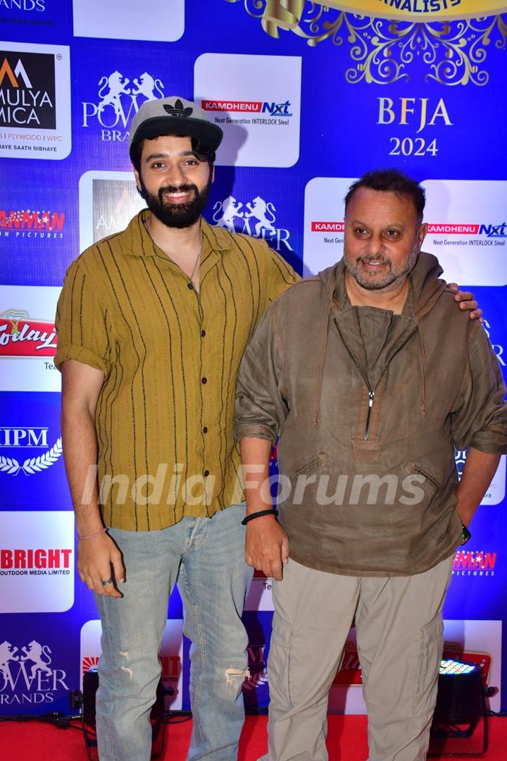 Anil Sharma and Utkarsh Sharma grace the Bollywood Film Journalist Awards 2024