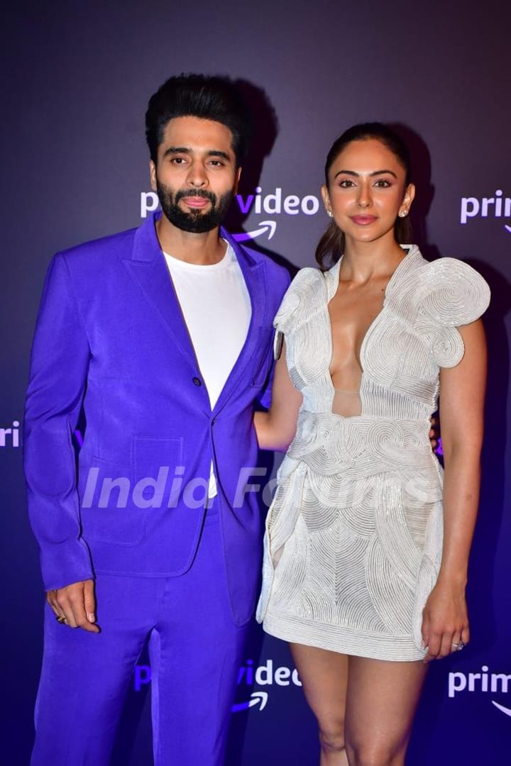 Jackky Bhagnani and Rakul Preet Singh attend Amazon Prime Video announcement party