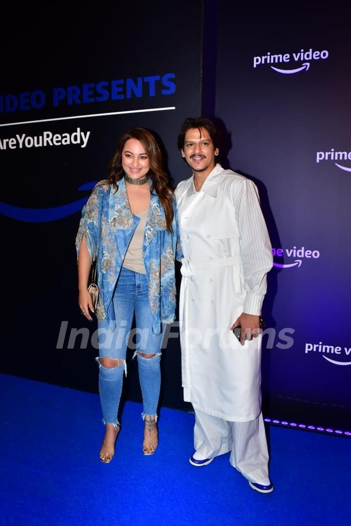 Sonakshi Sinha and Vijay Varma attend Amazon Prime Video announcement party