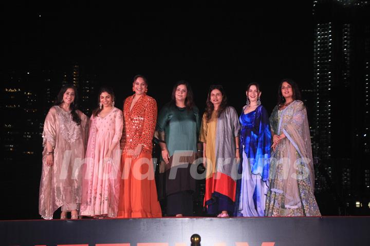 Manisha Koirala, Sanjeeda Shaikh, Richa Chadha, Sonakshi Sinha and Sharmin Segal snapped at the trailer launch of Heeramandi