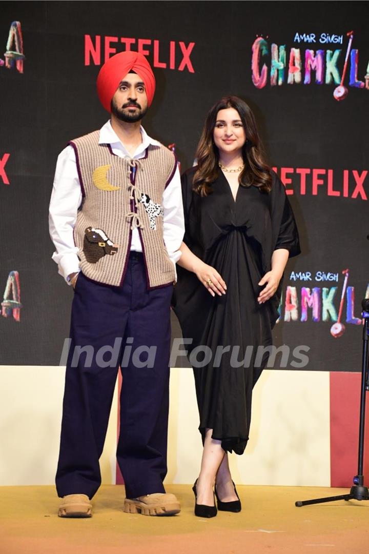 Parineeti Chopra and Diljit Dosanjh grace the Trailer launch of Amar Singh Chamkila