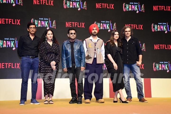 A.R. Rahman, Imtiaz Ali, Parineeti Chopra and Diljit Dosanjh grace the Trailer launch of Amar Singh Chamkila