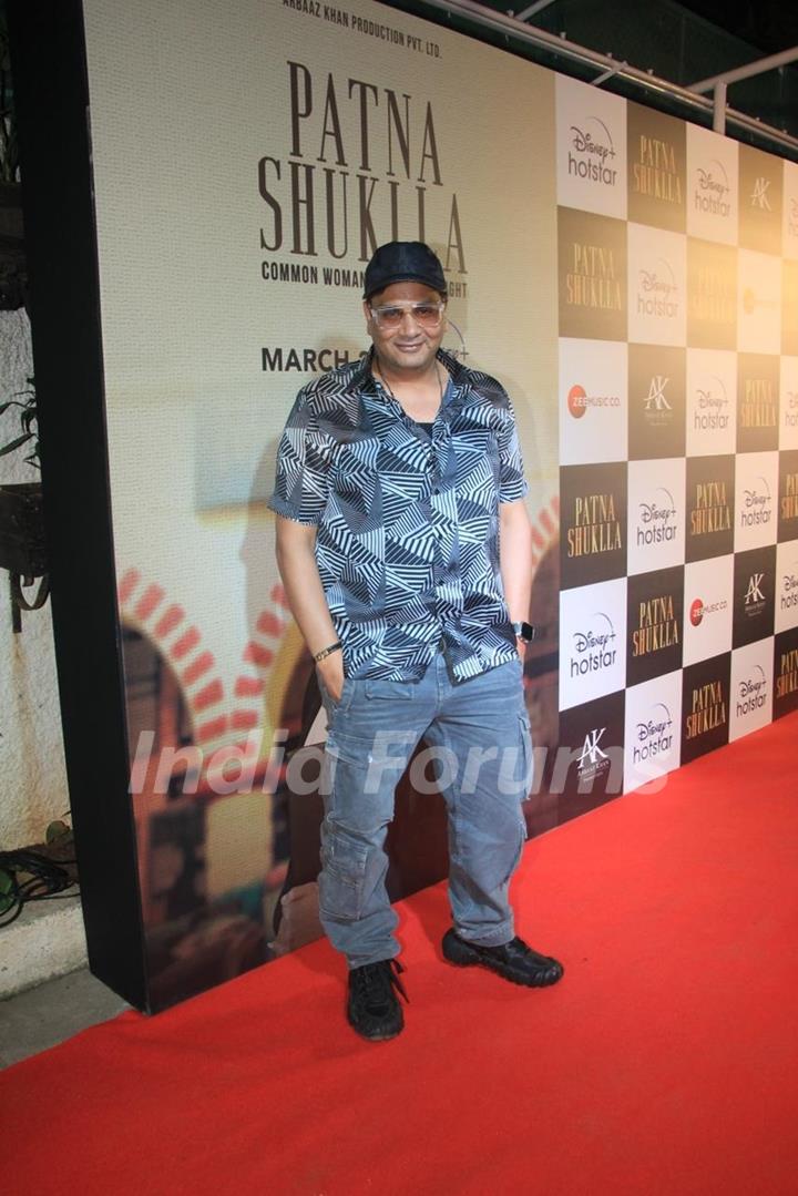 Mukesh Chhabra snapped at the Screening of Patna Shukla