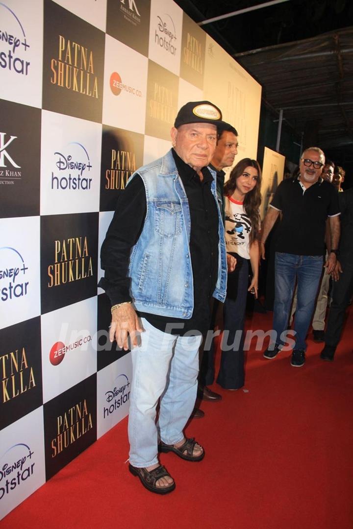 Salim Khan snapped at the Screening of Patna Shukla