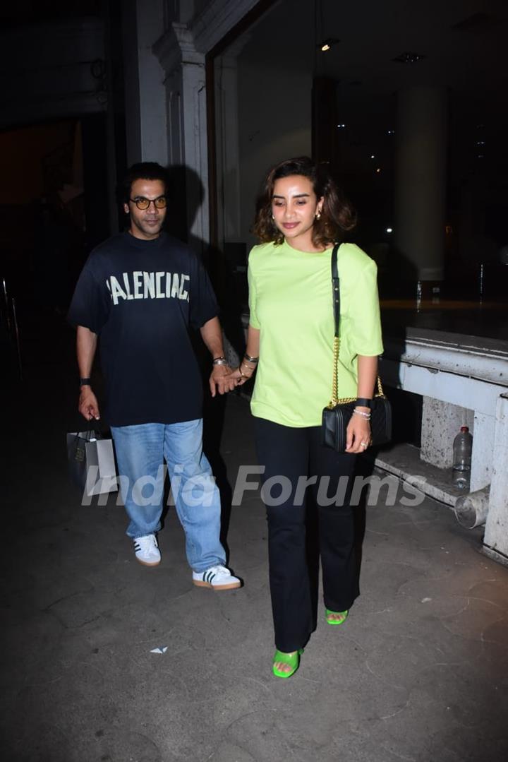 Rajkummar Rao and Patralekhaa snapped in the city