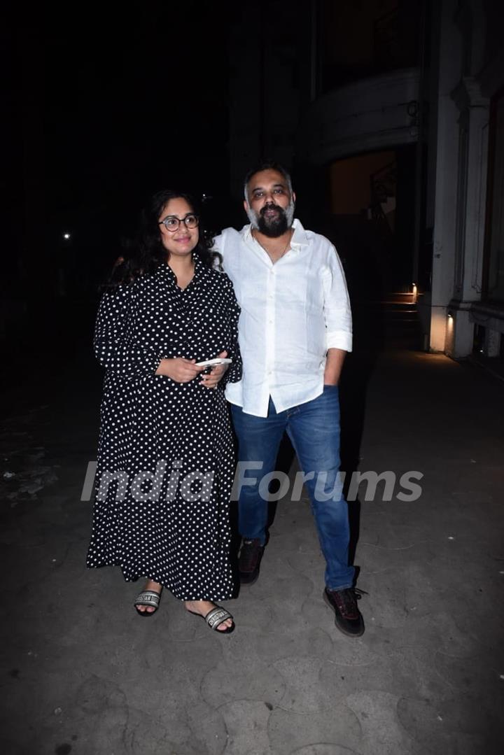 Luv Ranjan and his wife snapped in the city