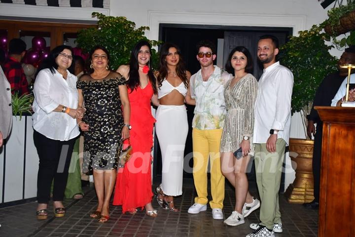 Mitali Handa, Priyanka Chopra and Nick Jonas attend Mannara Chopra's Birthday Bash