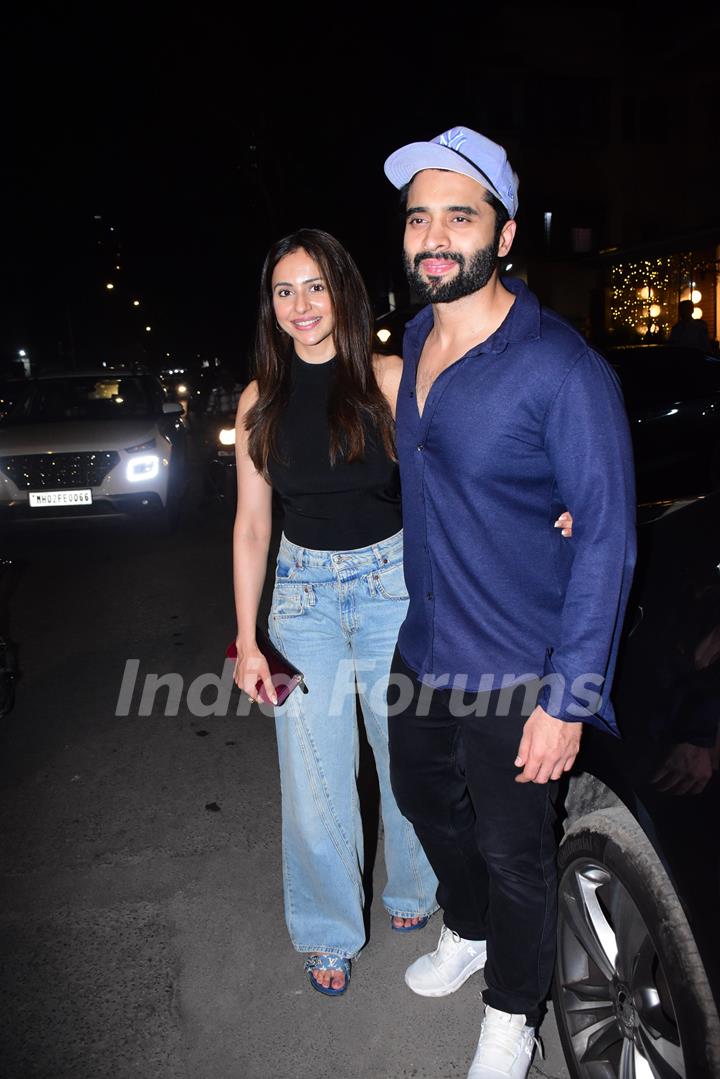 Jackky Bhagnani and Rakul Preet Singh snapped in the city