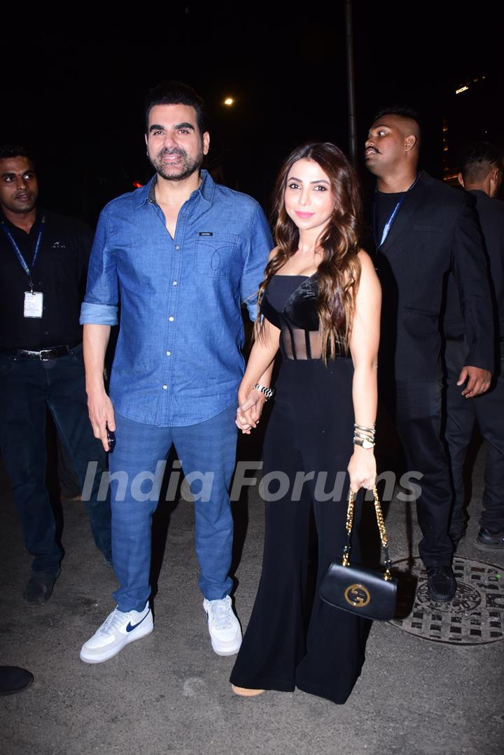 Arbaaz Khan and Sshura Khan snapped in the city