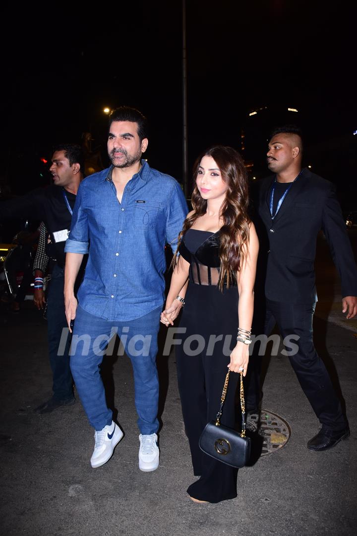 Arbaaz Khan and Sshura Khan snapped in the city