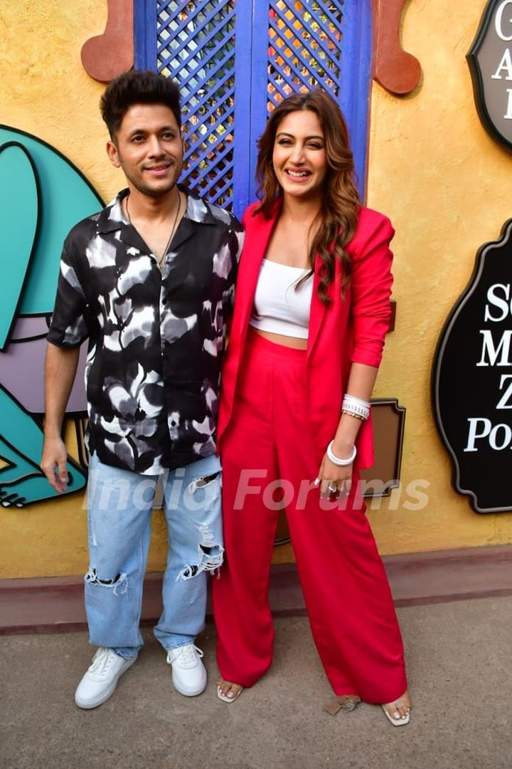 Surbhi Chandana and Karan Sharma snapped promoting their wedding song Kahani Suno  