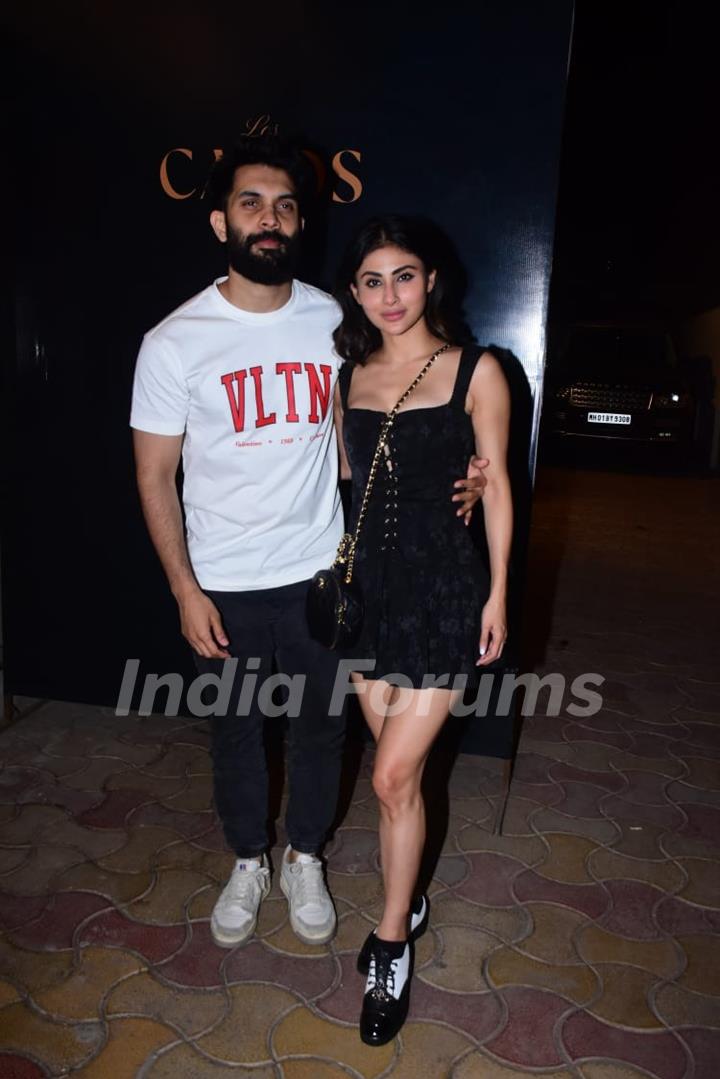 Mouni Roy with husband spotted in Bandra