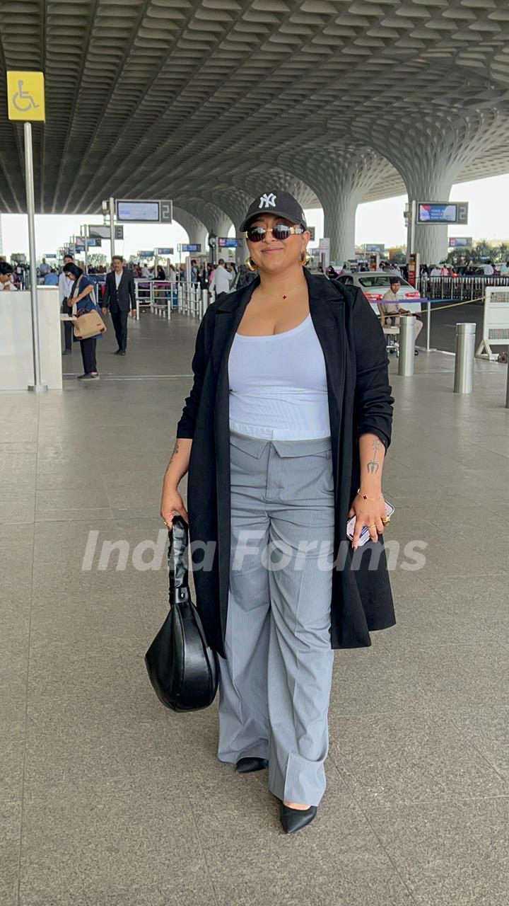 Raja Kumari spotted at the airport