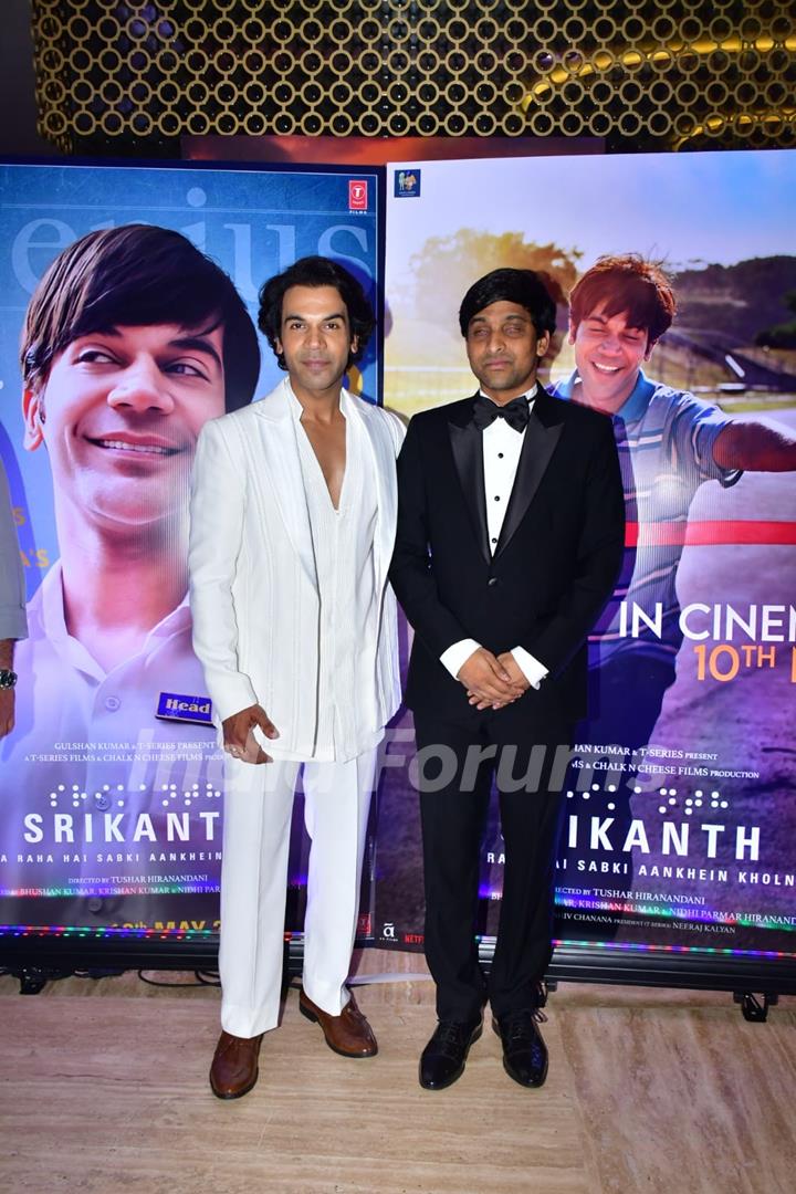 Rajkummar Rao snapped at the Trailer launch of Srikanth