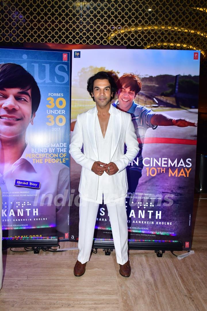 Rajkummar Rao snapped at the Trailer launch of Srikanth