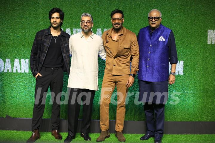 Ajay Devgn and Boney Kapoor grace at the Screening of Maidaan