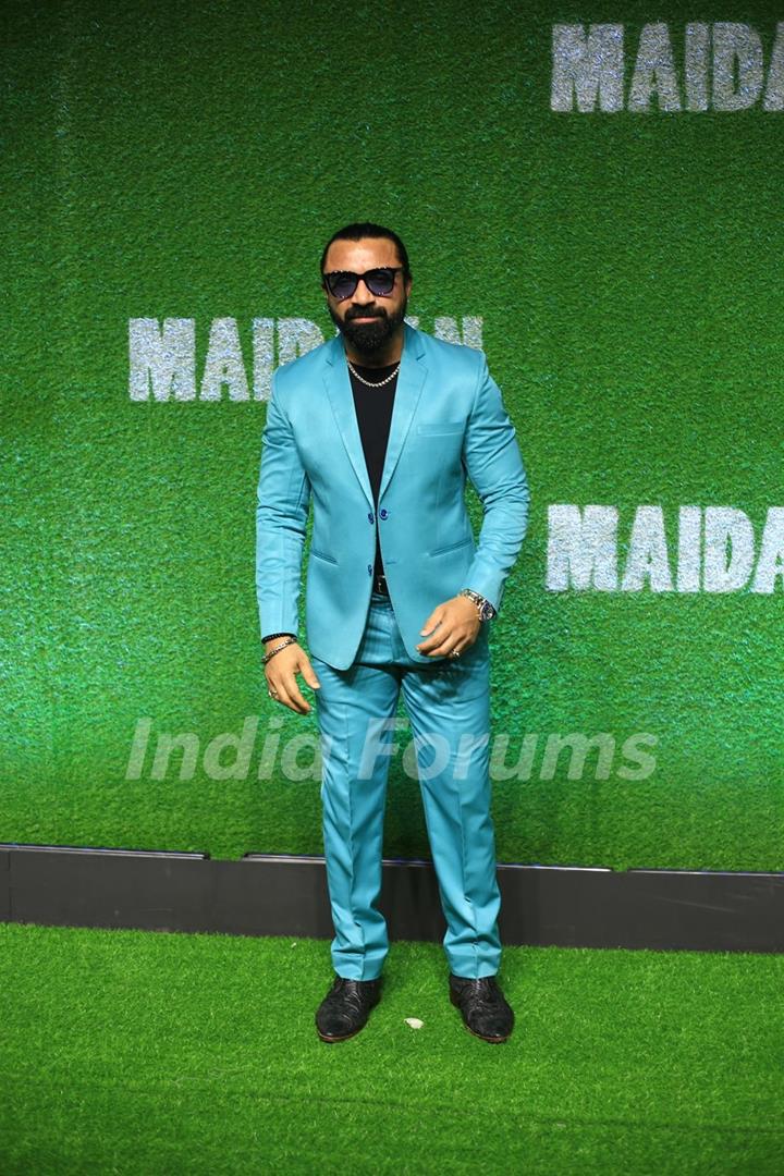 Ajaz Khan grace at the Screening of Maidaan