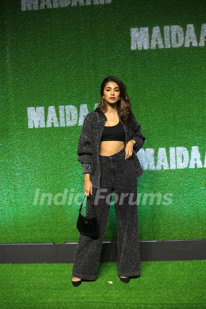 Pooja Hegde grace at the Screening of Maidaan