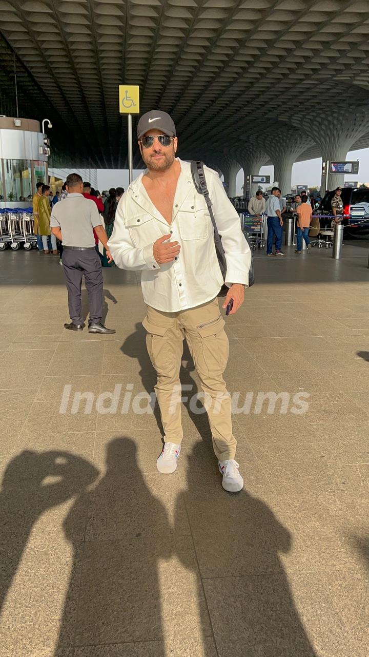 Fardeen Khan snapped at the airport