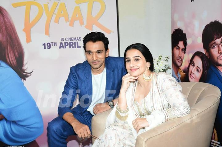 Vidya Balan and Pratik Gandhi spotted promoting upcoming film Do Aur Do Pyaar