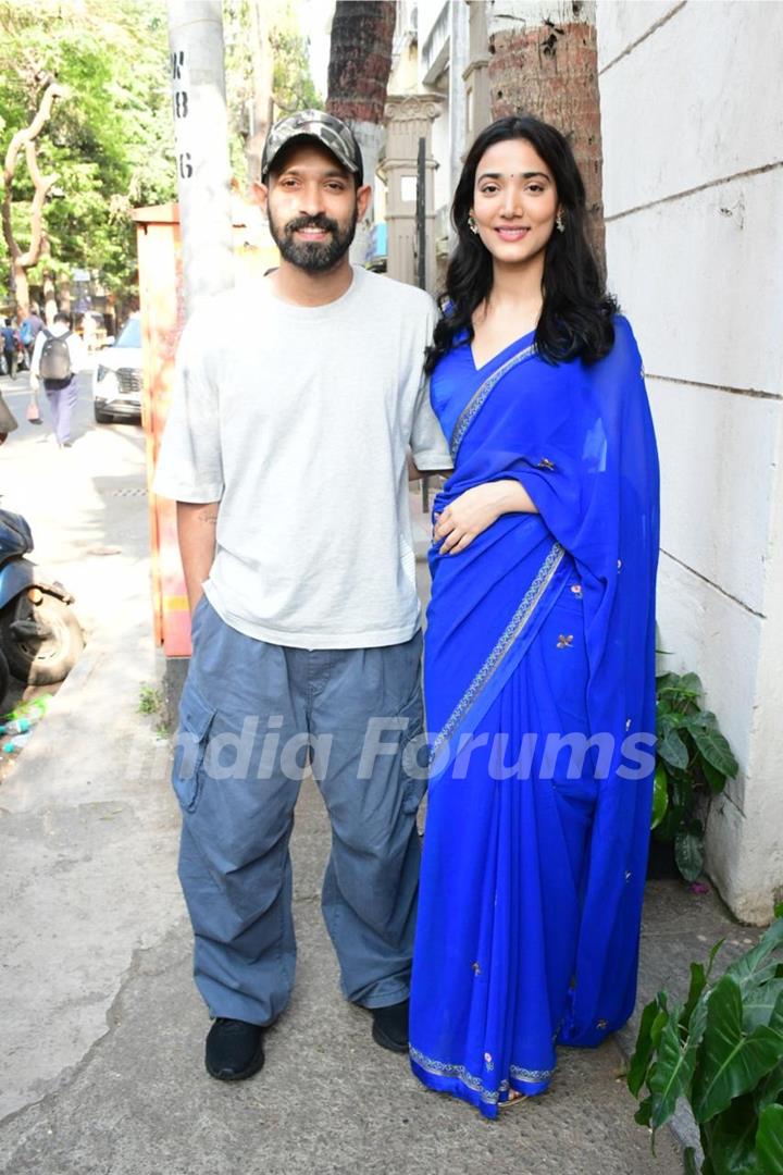 Vikrant Massey and Medha Shankr  snapped in the city