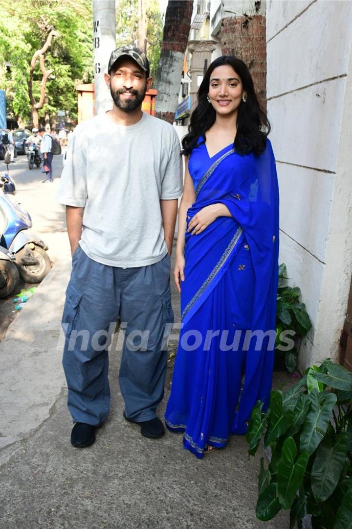 Vikrant Massey and Medha Shankr  snapped in the city