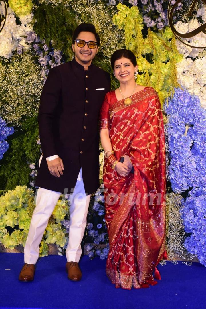 Shreyas Talpade attend Anand Pandit’s daughter Aishwarya's wedding reception