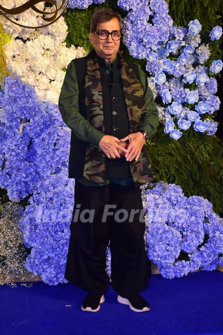 Subash Ghai attend Anand Pandit’s daughter Aishwarya's wedding reception