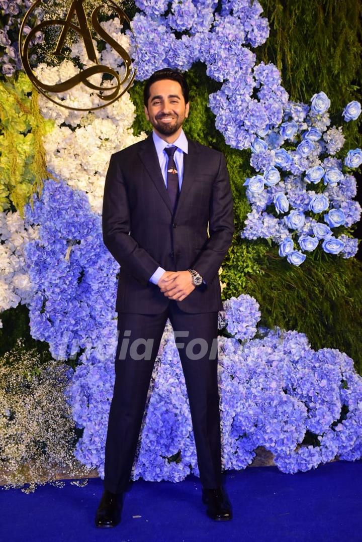 Ayushmann Khurrana attend Anand Pandit’s daughter Aishwarya's wedding reception