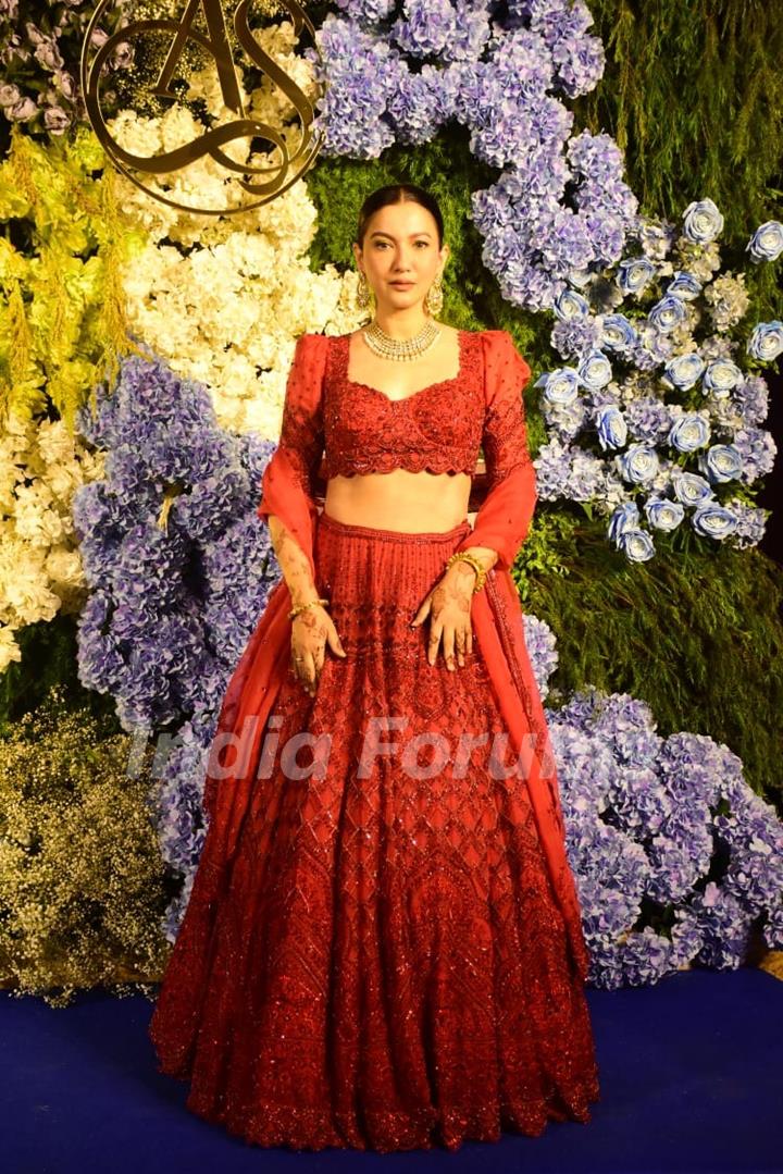 Gauahar Khan attend Anand Pandit’s daughter Aishwarya's wedding reception