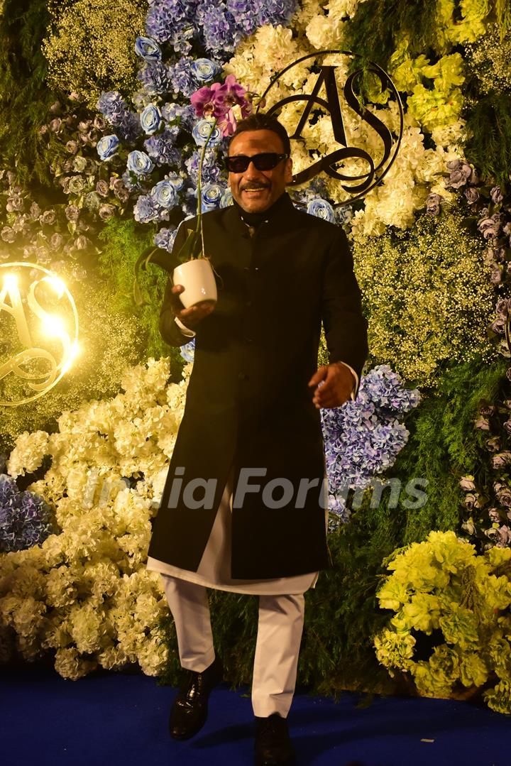 Jackie Shroff attend Anand Pandit’s daughter Aishwarya's wedding reception