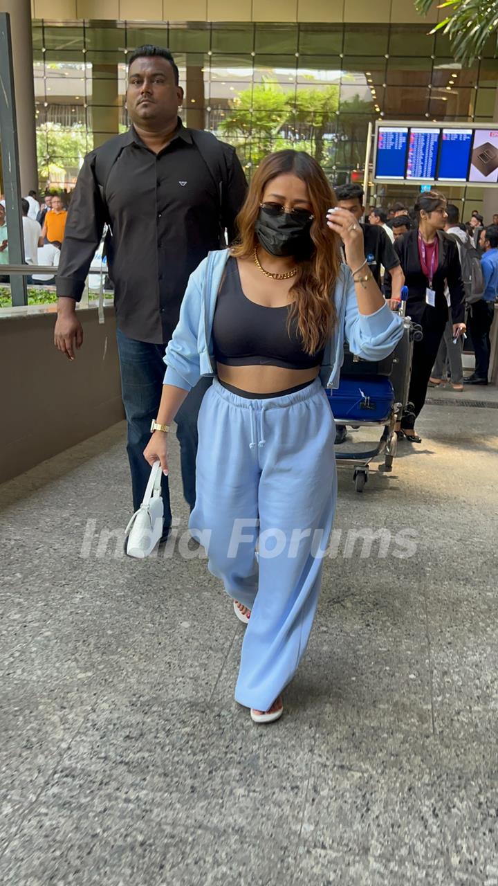 Neha Kakkar spotted at the airport