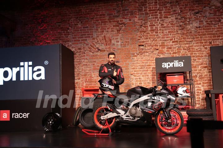 John Abraham at Aprilia sports bike launch