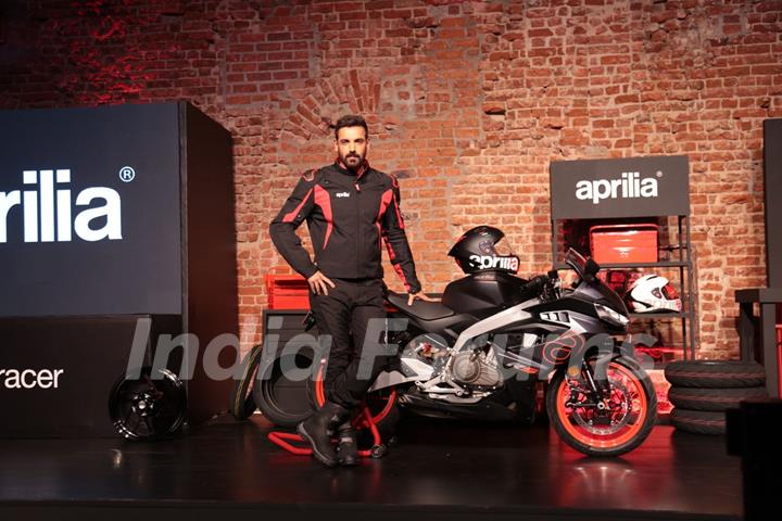 John Abraham at Aprilia sports bike launch