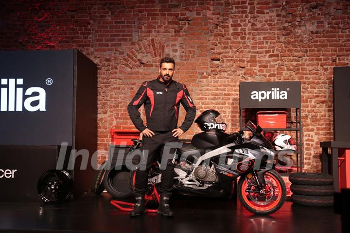 John Abraham at Aprilia sports bike launch