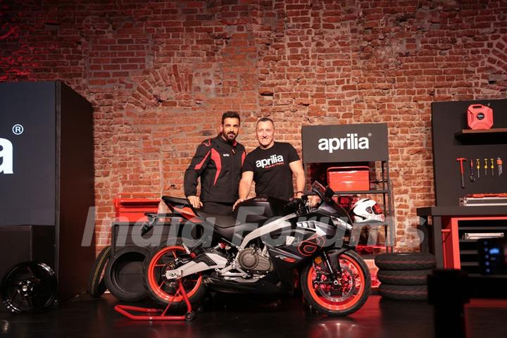 John Abraham at Aprilia sports bike launch