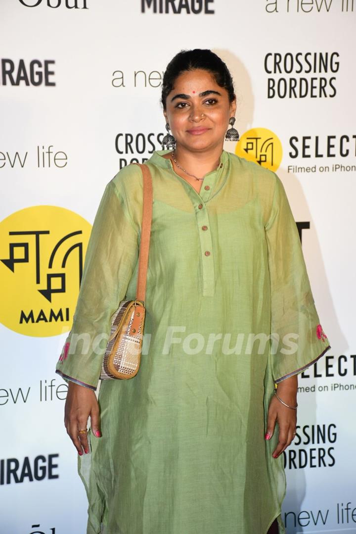 Ashwiny Iyer Tiwari attend at the red carpet of the special screening of MAMI