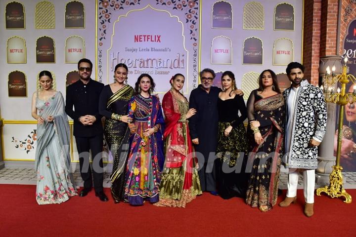 Celebrities grace the premiere of Heeramandi