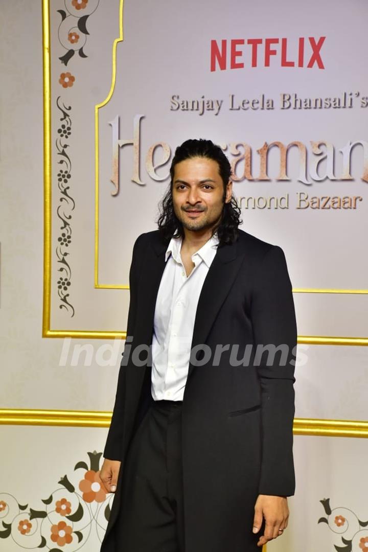 Ali Fazal grace the premiere of Heeramandi