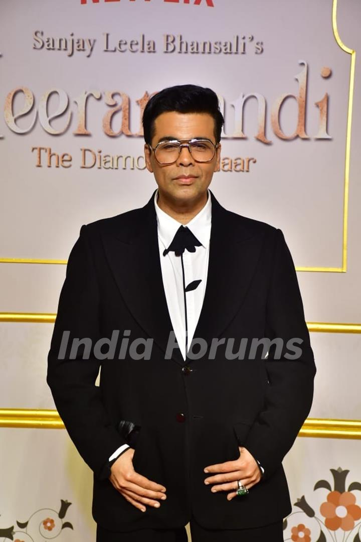 Karan Johar grace the premiere of Heeramandi