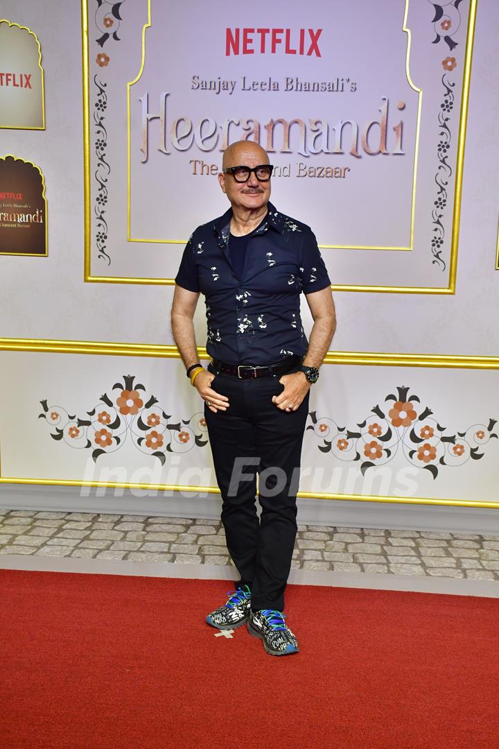 Anupam Kher grace the premiere of Heeramandi