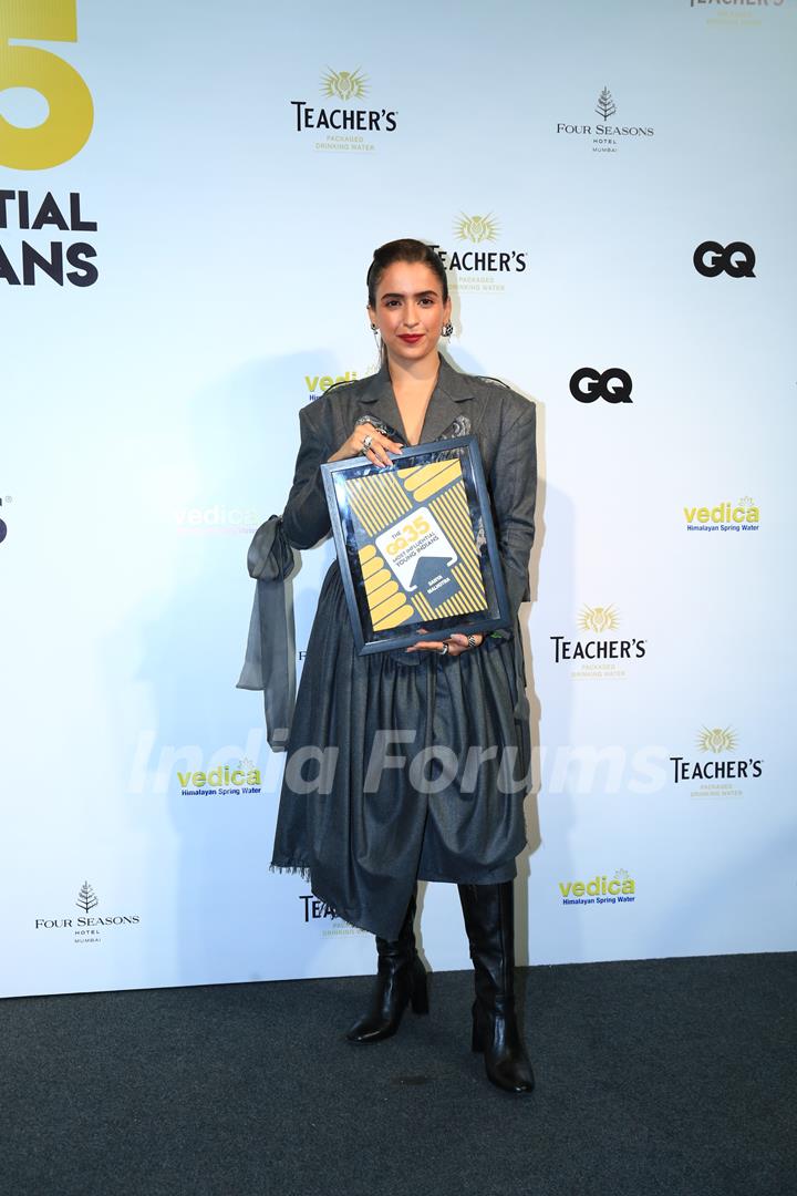 Sanya Malhotra snapped at the GQ 35 Most Influential Young Indians Award