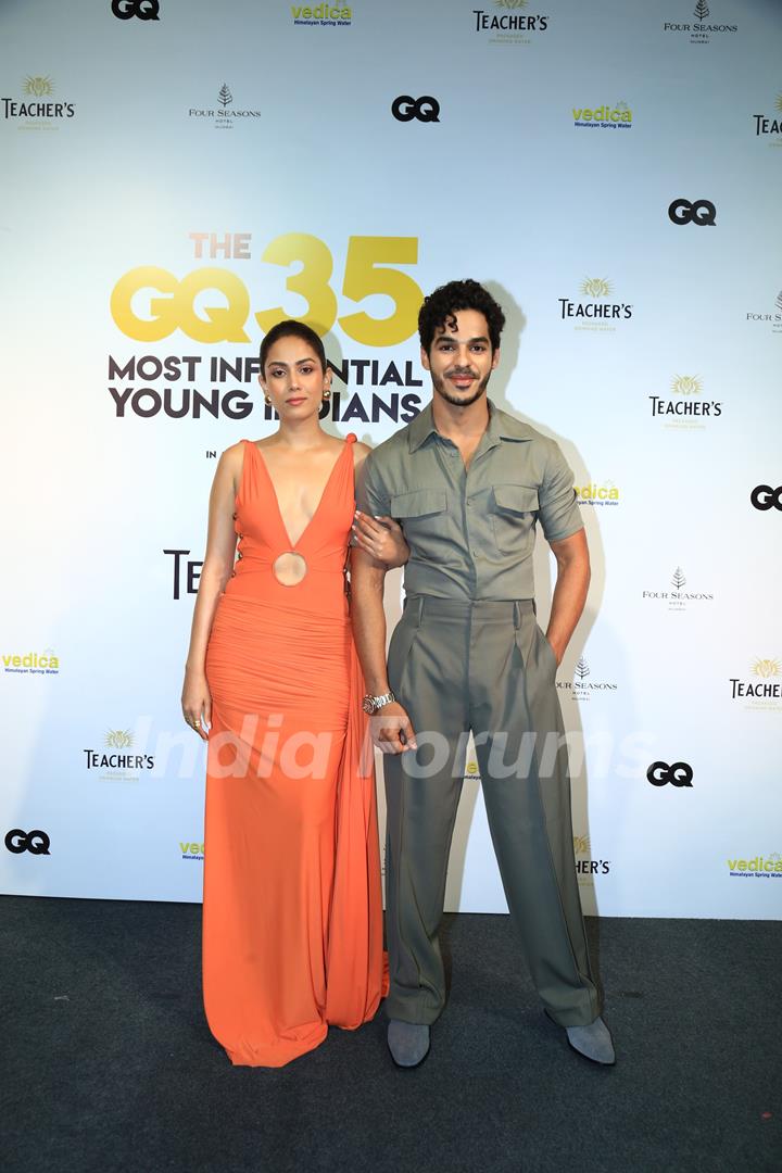 Ishaan Khatter and Mira Rajput Kapoor snapped at the GQ 35 Most Influential Young Indians Award