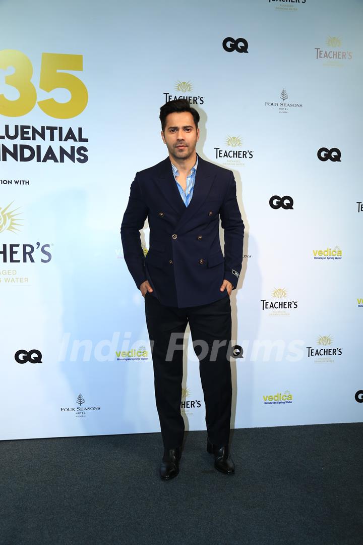 Varun Dhawan snapped at the GQ 35 Most Influential Young Indians Award